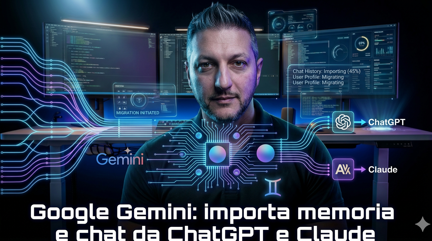 Google Gemini vuole i tuoi dati da ChatGPT e Claude: ecco come funzionano i nuovi switching tools
