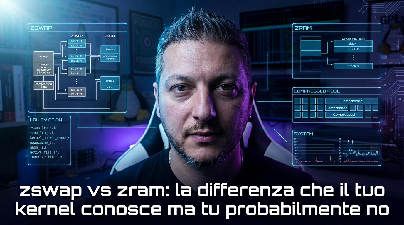 zswap vs zram: la differenza che il tuo kernel conosce ma tu probabilmente no