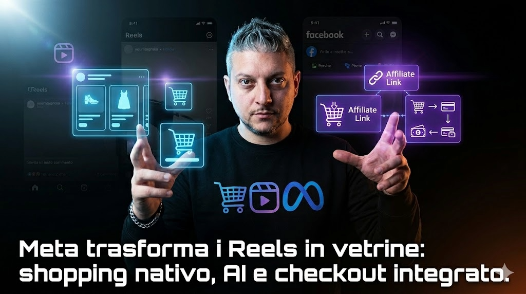 Meta trasforma i Reels in vetrine: shopping nativo, AI e checkout integrato su Instagram e Facebook